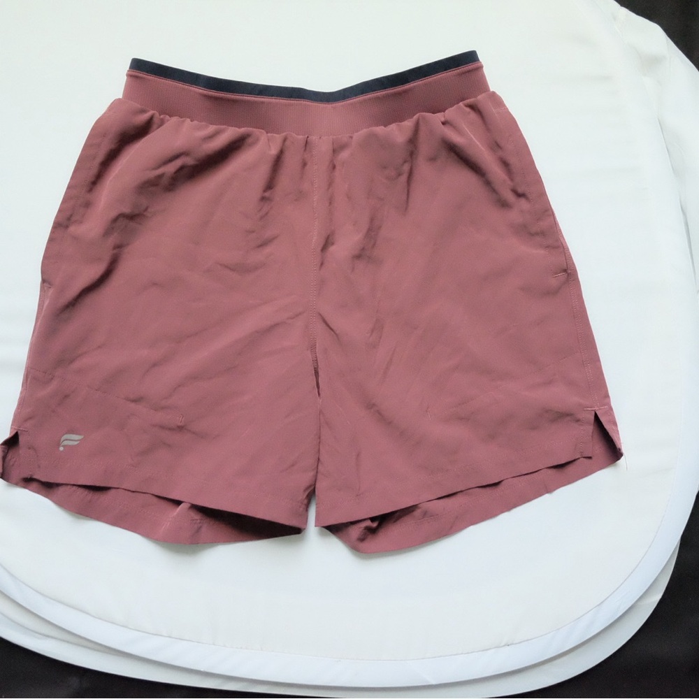 Fabletics Men's Athletic Shorts in dark coral/dark rose